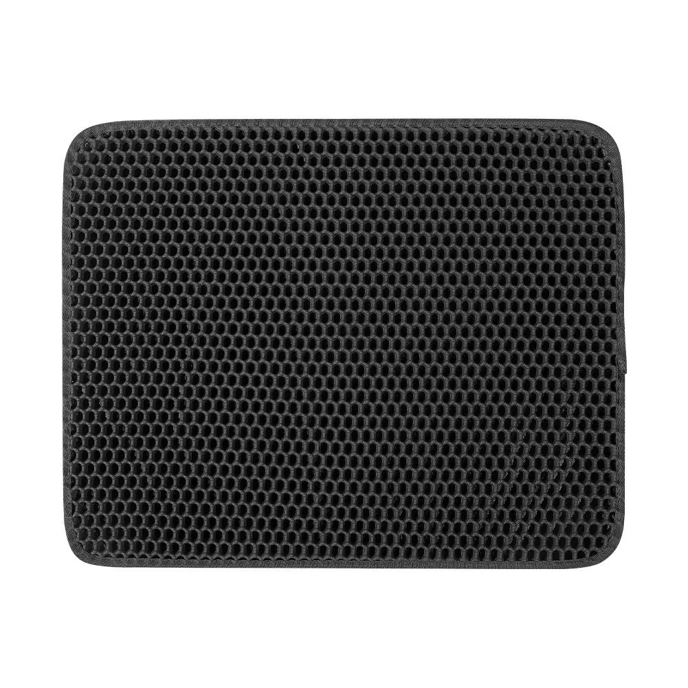 Alfombrilla grande para arena de gato – Diseño avanzado de panal para una limpieza fácil, impermeable y con control de dispersión para un hogar más limpio.

Large cat litter mat with honeycomb design to trap litter, waterproof and easy to clean, ideal for keeping floors clean and free of scattered litter.