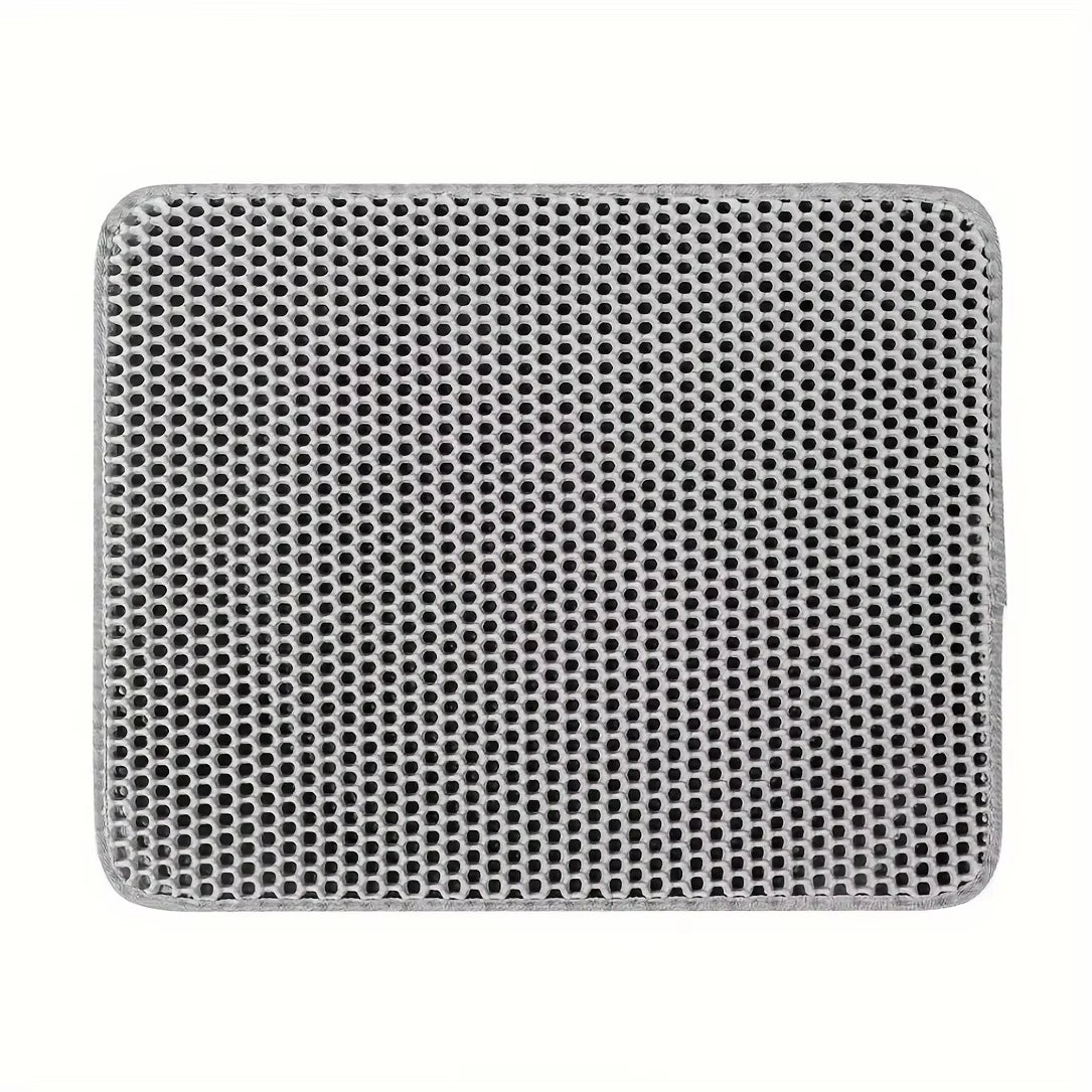 Alfombrilla grande para arena de gato – Diseño avanzado de panal para una limpieza fácil, impermeable y con control de dispersión para un hogar más limpio.

Large cat litter mat with honeycomb design to trap litter, waterproof and easy to clean, ideal for keeping floors clean and free of scattered litter.