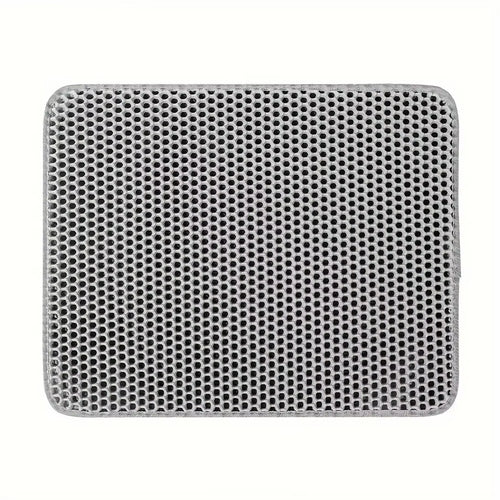 Alfombrilla grande para arena de gato – Diseño avanzado de panal para una limpieza fácil, impermeable y con control de dispersión para un hogar más limpio.

Large cat litter mat with honeycomb design to trap litter, waterproof and easy to clean, ideal for keeping floors clean and free of scattered litter.